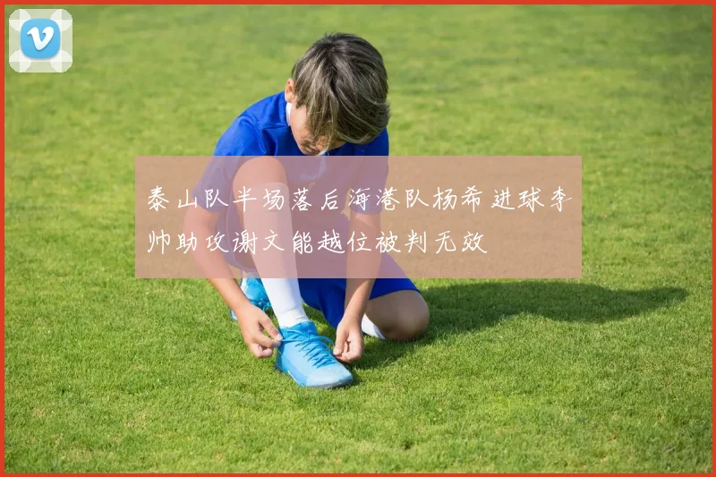 泰山队半场落后海港队杨希进球李帅助攻谢文能越位被判无效